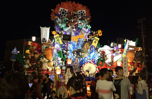 久慈秋祭り に組山車組（岩手県久慈市）